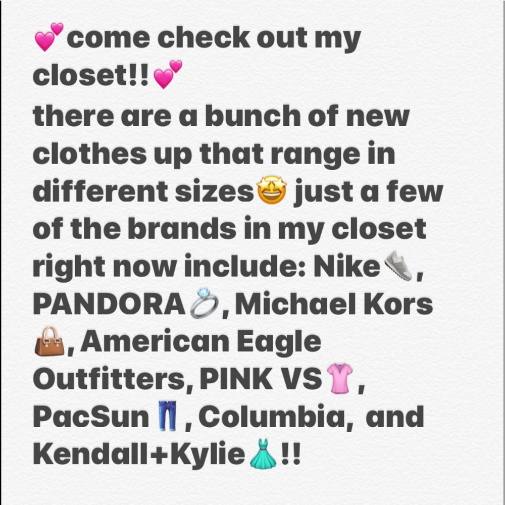 new clothes in my closet!!